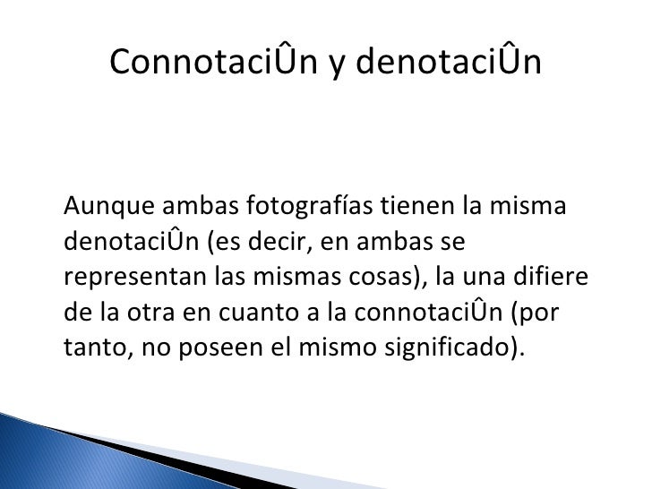 Connotación denotacion