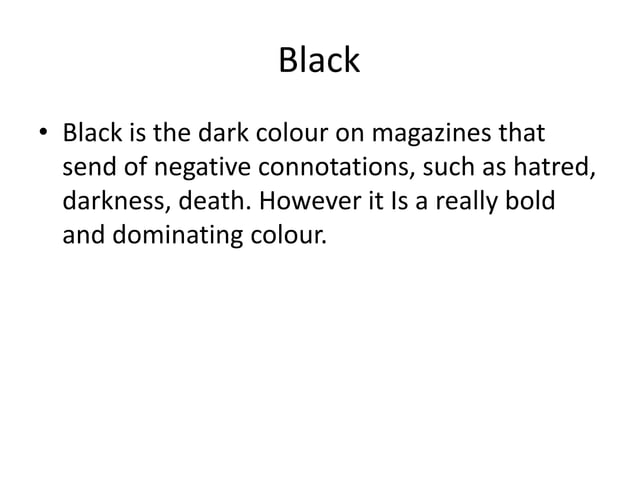 Connotations of colour | PPT