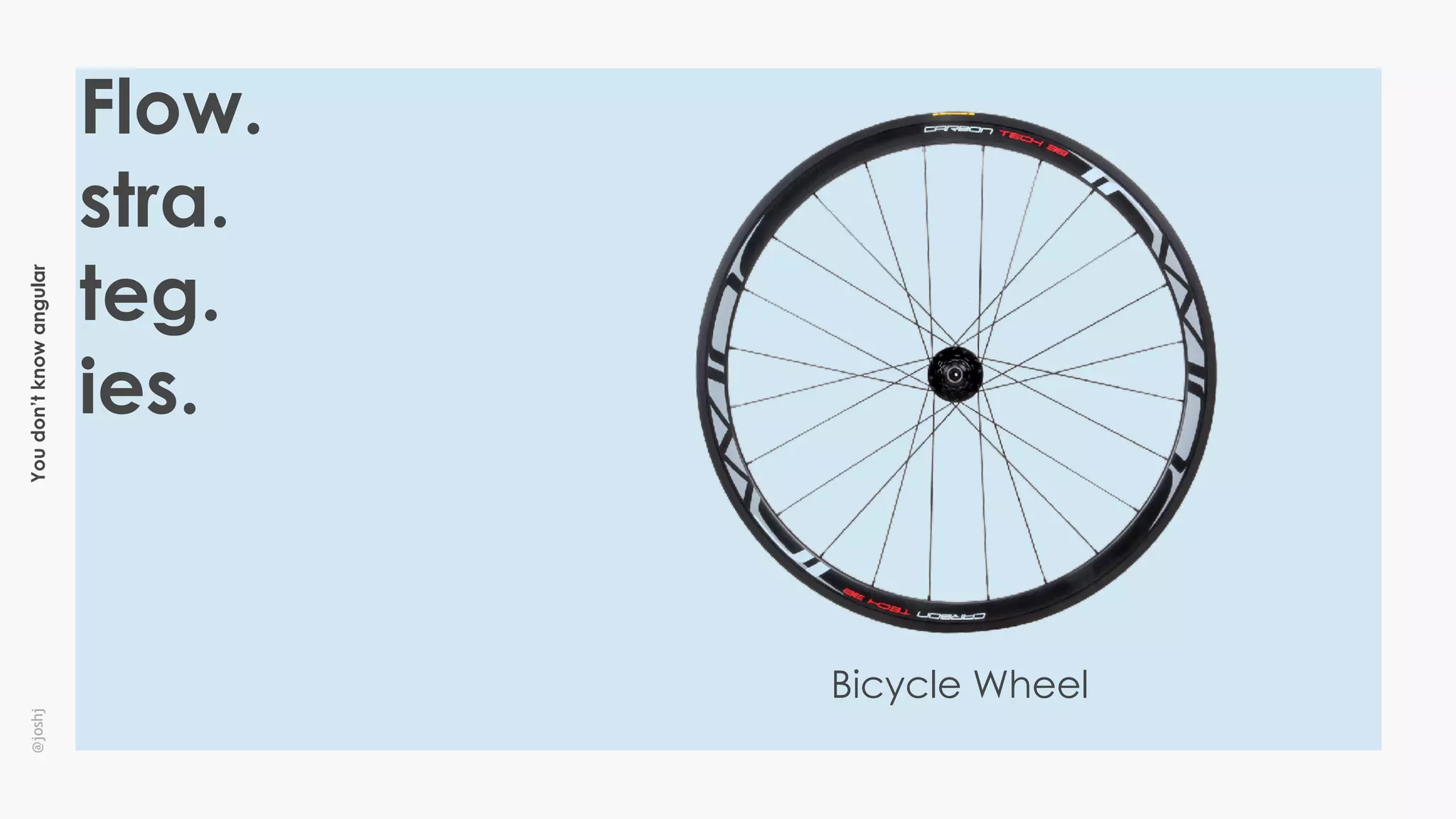 Youdon’tknowangular@joshj
Bicycle Wheel
Flow.
stra.
teg.
ies.
 