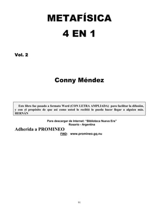 Conny mendez   metafisica 4 en 1 vol 1 y 2