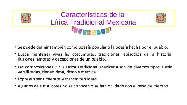 Que Es La Lirica Tradicional Mexicana www.slideshare.net