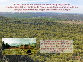 El Real Sitio es un enclave de alto valor paisajístico y medioambiental, el Monte de El Pardo, considerado como uno de los...