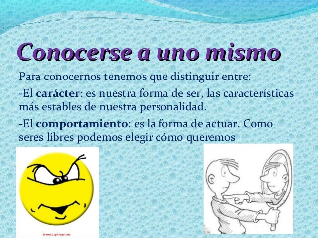 Conocerse a uno mismo