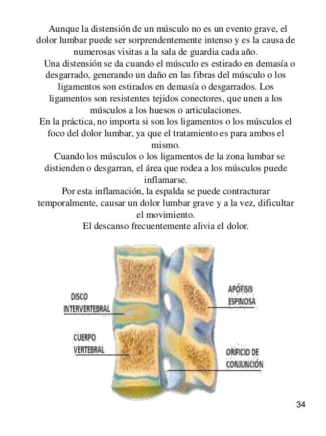Elektroforez en sheynyy y el departamento lumbar