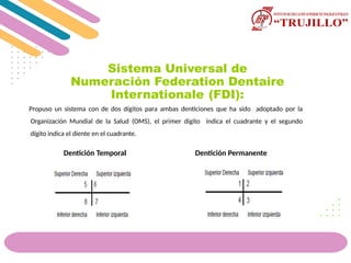Fdi Temporal CONOCIENDO EL ODONTOGRAMA asi salud bucal | PPTX