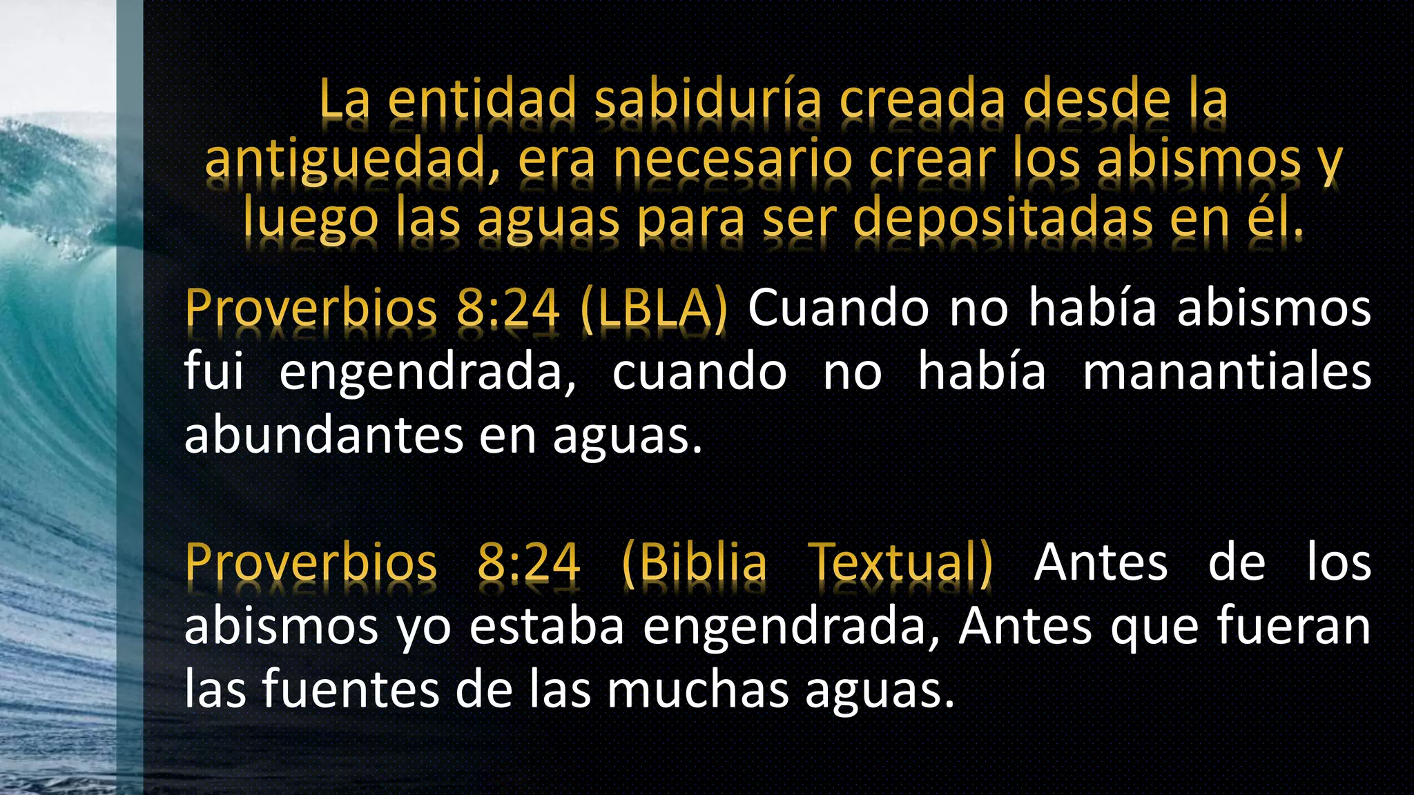 LOS ORÍGENES DEL AGUA Y SUS DEPÓSITOS EN LA TIERRA Y EN EL CIELO | PPTX