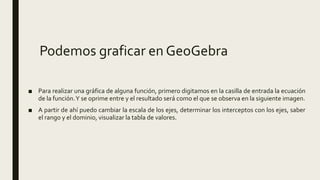 Conociendo geogebra | PPTX