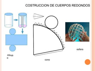 COSTRUCCION DE CUERPOS REDONDOS
cono
esfera
 
