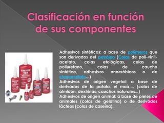 Conociendo Los Adhesivos
