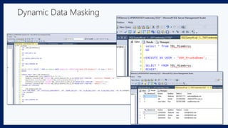 Dynamic Data Masking
 