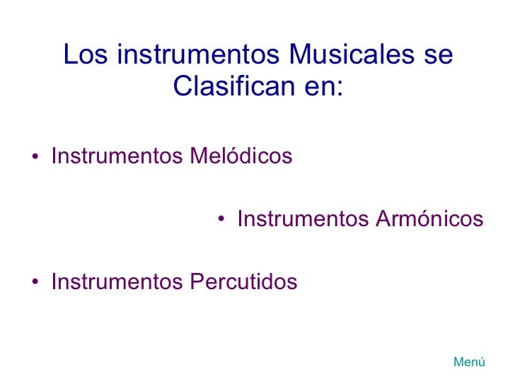 Conociendo los instrumentos musicales