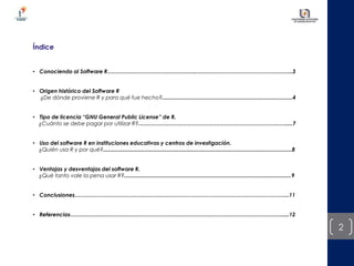Softawe R Conociendo software r | PDF