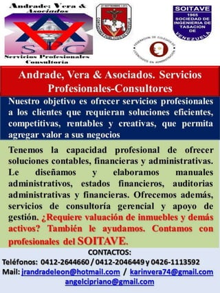 Andrade, Vera & Asociados. Servicios Profesionales-Consultoría