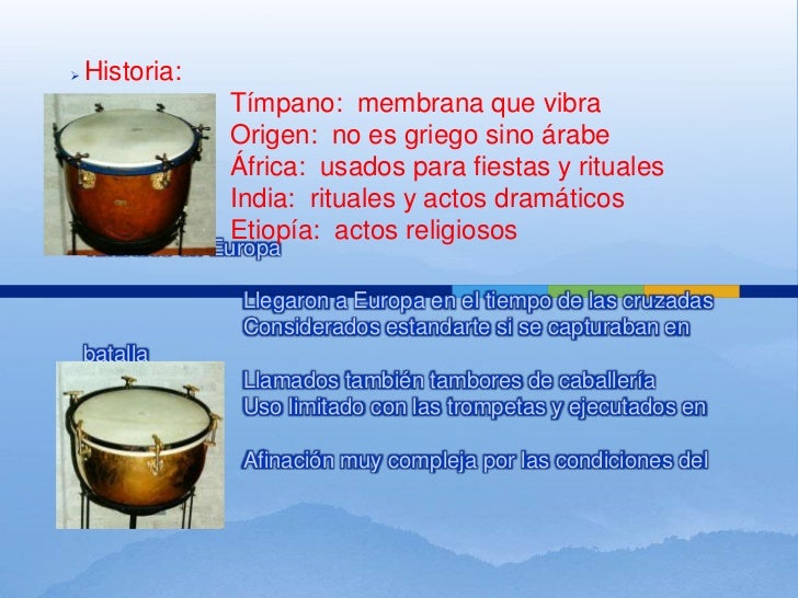 Conocimiento basico del timbal