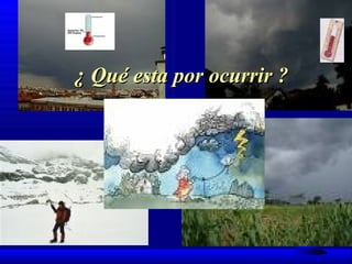 ¿ Qué esta por ocurrir ? 