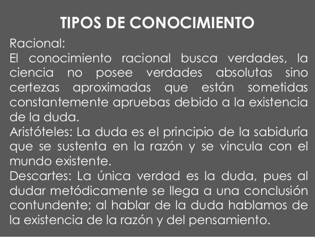 Conocimiento como Objeto de Estudio
