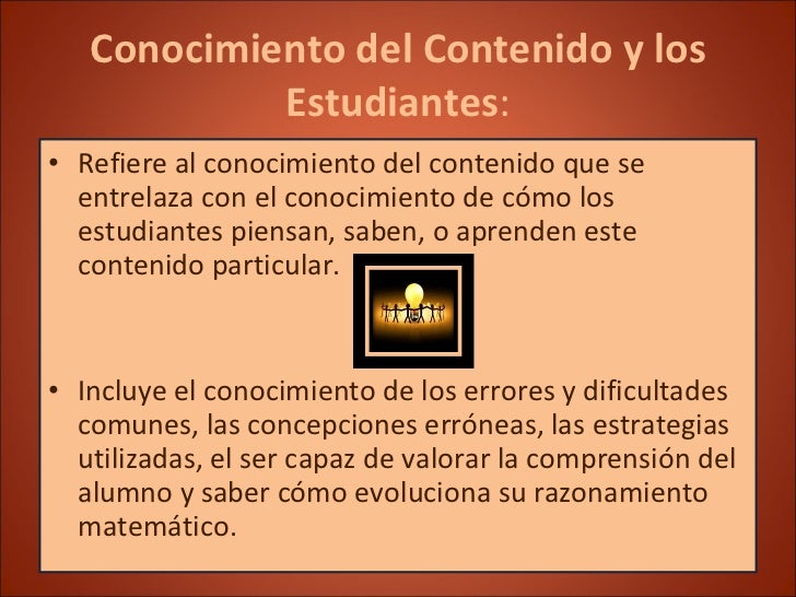 Conocimiento del contenido
