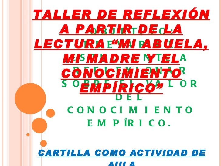 Conocimiento empirico