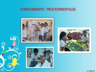 CONOCIMIENTO PROCEDIMENTALES
 