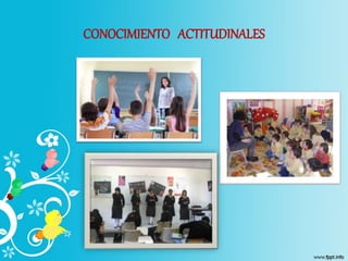 CONOCIMIENTO ACTITUDINALES
 