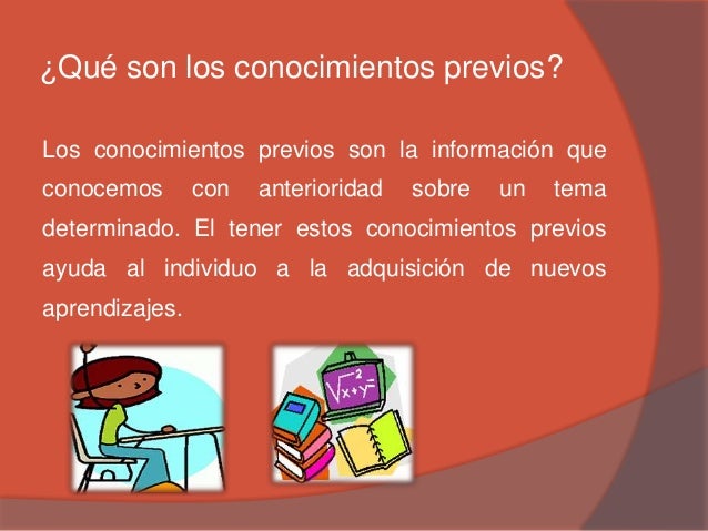 Conocimientos previos