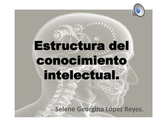 Estructura del
conocimiento
 intelectual.

   Selene Georgina López Reyes.
 