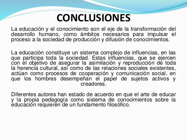 Conocimiento y educación 2014