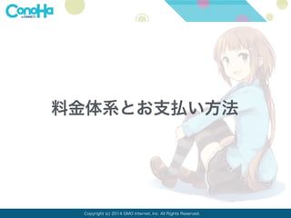 料金体系とお支払い方法 
Copyright (c) 2014 GMO Internet, Inc. All Rights Reserved. 
 