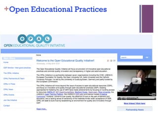 +Open Educational Practices
 