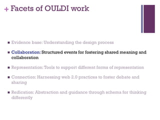 Facets of OULDI work 