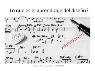 Lo que es el aprendizaje del diseño? 
https://www.flickr.com/photos/frawemedia/5187769740 
 