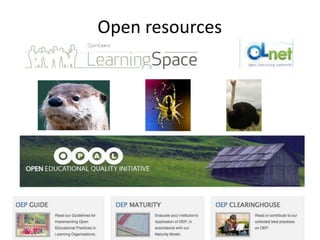 Open resources
 