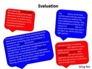 Evaluation




             Ming Nie
 