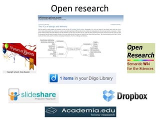 Open research
 