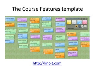 The Course Features template




        http://linoit.com
 
