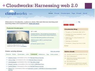 +Cloudworks: Harnessing web 2.0
 