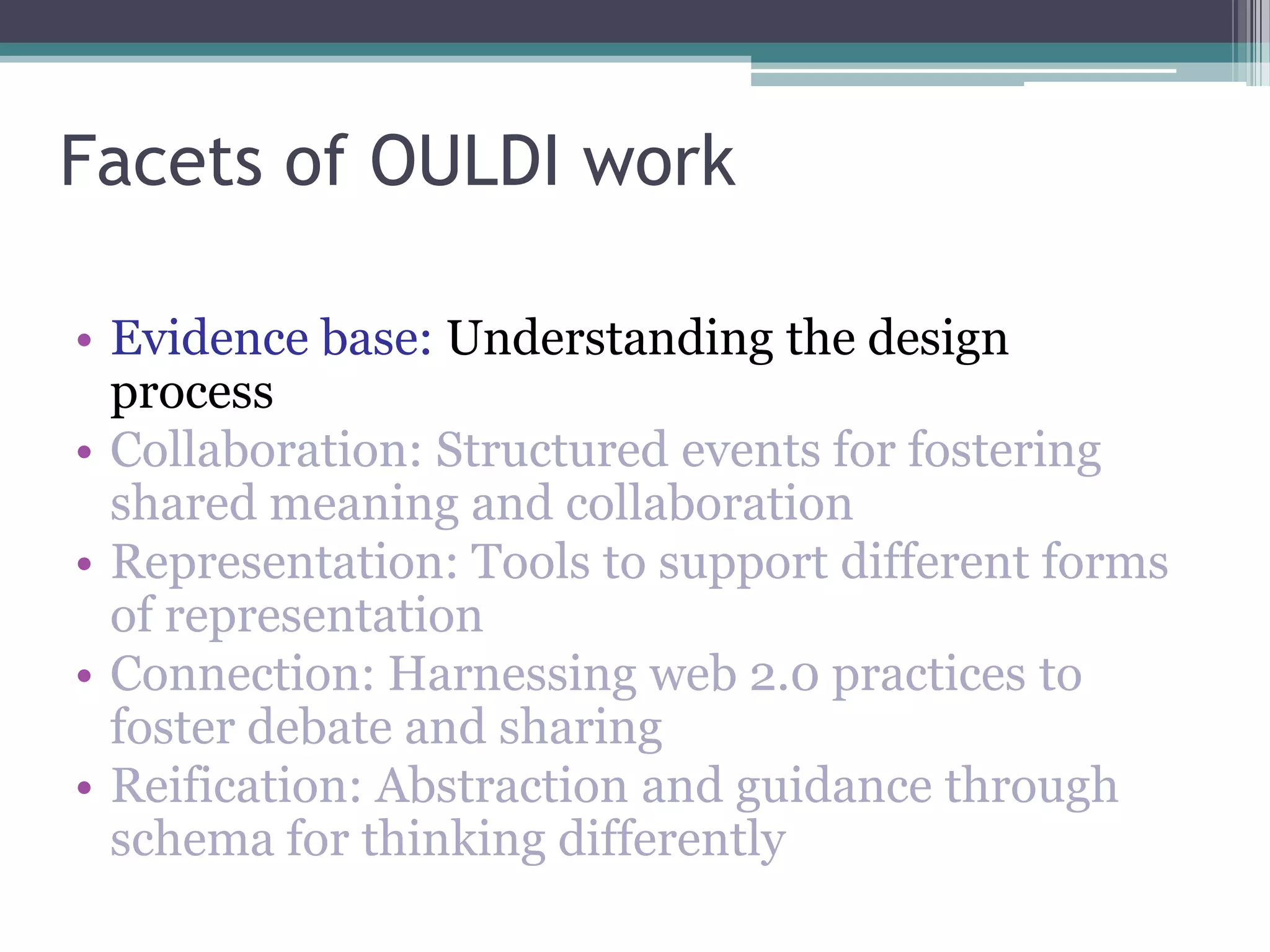 Conole CARDET Workshop 2