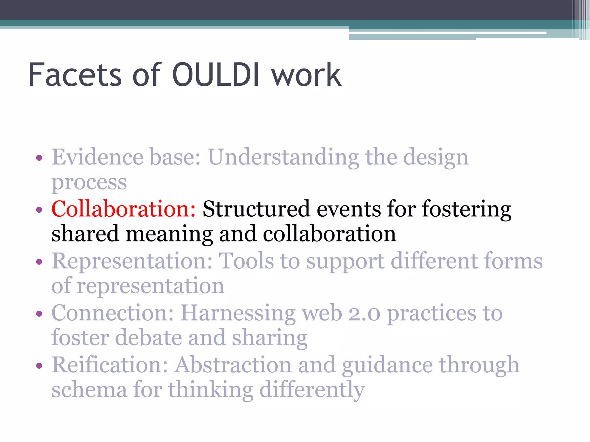 Conole CARDET Workshop 2