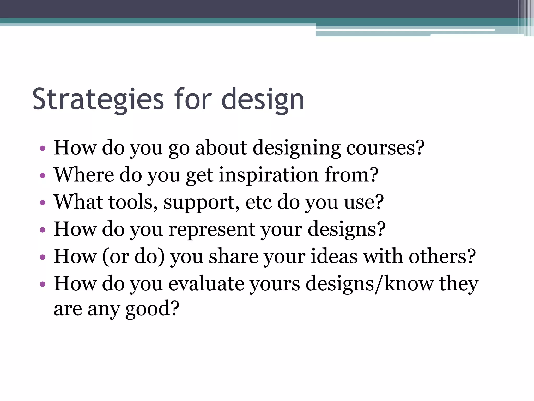 Conole CARDET Workshop 2