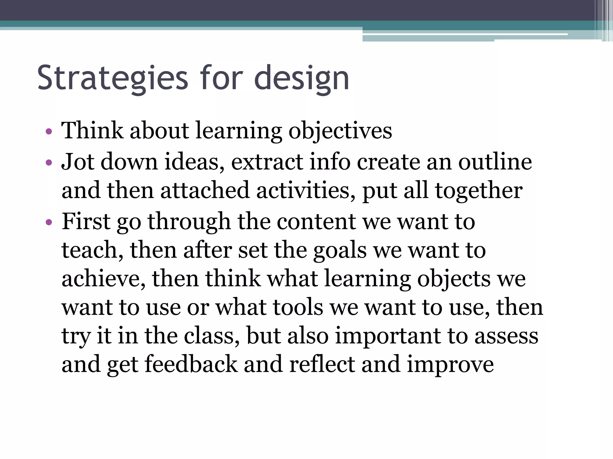 Conole CARDET Workshop 2