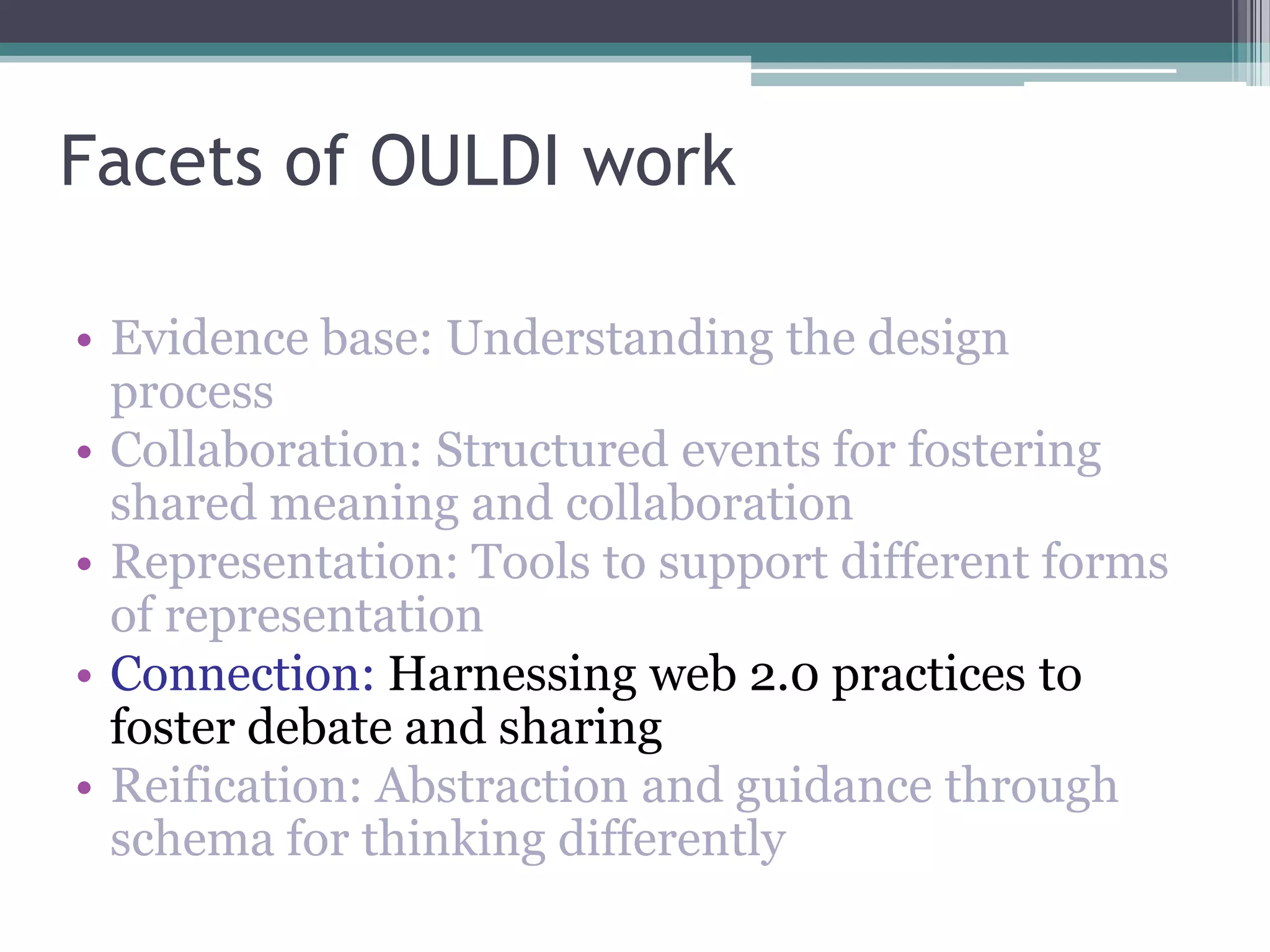 Conole CARDET Workshop 2