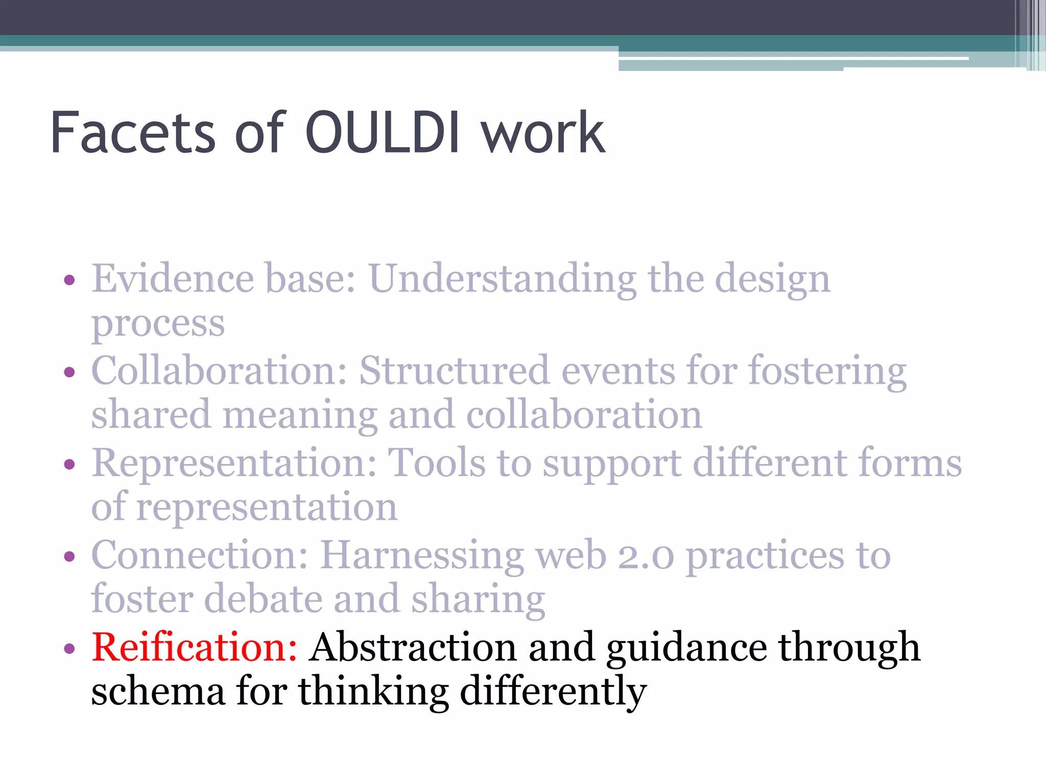 Conole CARDET Workshop 2