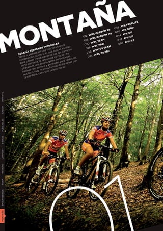 AÑA
  NT
                                                                                                                E
                                                                                                           ELIT




 O
                                                                                                      FRE
                                                                                                  AFX
                                                                                             038       850
                                                                                                            0




M
                                                                                   ON R
                                                                                        S          AFX
                                                                             C ARB           040        2.0
                                                                        WRC             M9          AFX
                                                                   012            BON         044
                                                                              CAR                     FX 3
                                                                                                           .0
                                                                         WRC                     47 A
                                                                    016         EAM            0          4.0
                                                                           RC T                      AFX
                                                  ES                02 0 W       RO             0 50
                                             SIBL     ra la                 RC P
                                       IMPO leta pa s algo             26 W            AM
                                     OS bicic
                               REN una                  e            0            S TE
                           TER                    scas aminos                RC D
                                    n        e bu                          W          RO
                    AFíA iensas e si lo qu por los c Te               030        DS P
               DES si p              o                     .               WRC
                     o          com       ente       onor              034
               Tant etición, nquilam sta es C icicletas los
                      p          ra        e         b       s
                com asear t la respu ama de ara todo or
                                                               p
                 p ara p omarca, mplia g sadas p dalear
                      tu c        na a o y pen as de pe
                 de          os u mer
                        cem                  orm       nor.
                  ofre s con es uchas f a es Co
                         a           m        n
                    hech os. Hay ro sólo u
                         lic         e
                     púb ntaña, p
                     la mo
INFANTIL
JUNIOR
PLEGABLES
E-BIKES
CONFORT
TREKKING
RUTA
BMX/FREERIDE
MONTAÑA
 