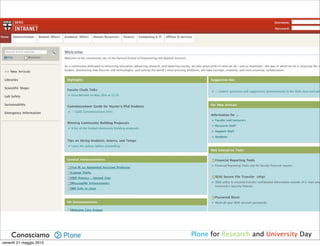Awards in Plone4Edu
    Conosciamo           Plone for Research and University Day
venerdì 21 maggio 2010
 