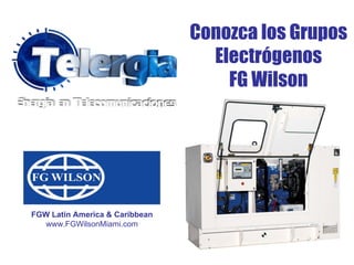 Conozca los Grupos
                                  Electrógenos
                                    FG Wilson




FGW Latin America & Caribbean
   www.FGWilsonMiami.com