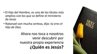 Conozcamos a jesús el hijo del hombre | PPTX