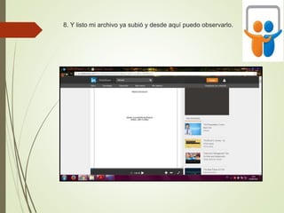 8. Y listo mi archivo ya subió y desde aquí puedo observarlo.
 