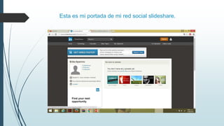 Esta es mi portada de mi red social slideshare.
 