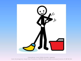 Elaborado por: Sonia Villalba González. Logopeda.
Autor de pictogramas: Sergio Palao Procedencia: ARASAAC (http://catedu.es/arasaac/) Licencia: CC (BY-NC-SA)
 