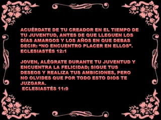 Con que limpiara el joven su camino